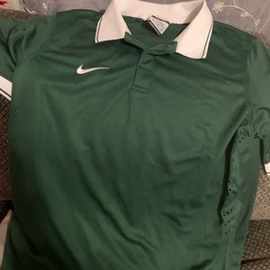 Boys XL (for young teen boy), green Nike dri-fit polo.